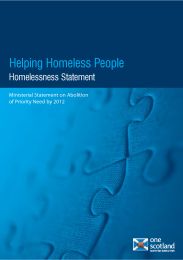 Helping homeless people - homelessness statement. Ministerial statement on abolition of priority need by 2012