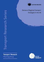 Review of regional transport strategies in the UK