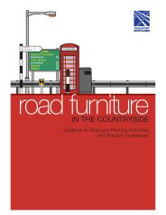 Road furniture in the countryside - guidance for road and planning authorities and statutory undertakers