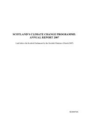 Scotland's climate change programme - annual report 2007