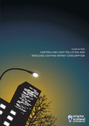 Controlling light pollution and reducing lighting energy consumption