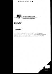Amendments to the Town and Country Planning (General Development Procedure) and (General Permitted Development) (Scotland) Orders 1993 consequential on coal privatisation