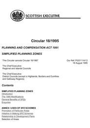 Planning and Compensation Act 1991: simplified planning zones