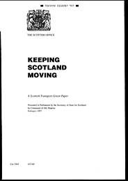 Keeping Scotland moving: a Scottish transport green paper. Cm 3565