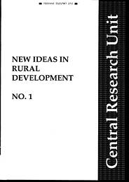 New ideas in rural development: promoting the development of effective information and advice services for rural areas