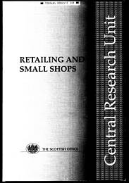 Retailing and small shops