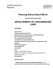 Development of contaminated land