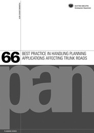 Best practice in handling planning applications affecting trunk roads