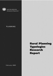 Rural planning typologies - research report