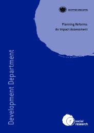 Planning reforms: an impact assessment