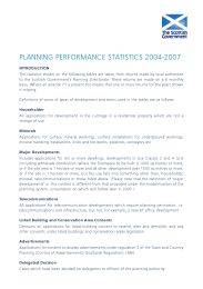 Planning performance statistics 2004-2007