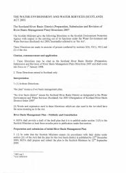 Water Environment and Water Services (Scotland) Act 2003 - the Scotland River Basin District (Preparation, Submission and Revision of River Basin Management Plan) Directions 2007