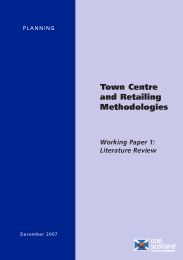 Town centre and retailing methodologies - working paper 1: literature review