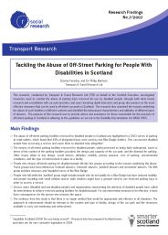 Tackling the abuse of off-street parking for people with disabilities in Scotland