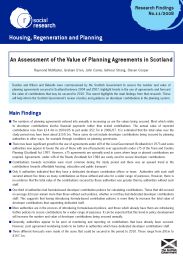 An assessment of the value of planning agreements in Scotland
