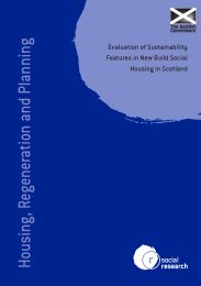 Evaluation of sustainability features in new build social housing in Scotland