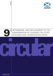 Withdrawal and replacement of the memorandum of guidance on listed buildings and conservation areas