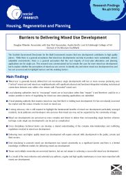 Barriers to delivering mixed use development