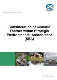 Consideration of climatic factors within strategic environmental assessment (SEA)