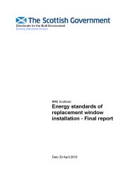 Energy standards of replacement window installation - final report