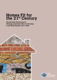 Homes fit for the 21st century - the Scottish Government's strategy and action plan for housing in the next decade: 2011 - 2020