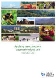 Applying an ecosystems approach to land use - information note
