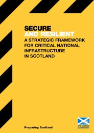 Secure and resilient - a strategic framework for critical national infrastructure in Scotland