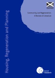 Community-led regeneration - a review of literature