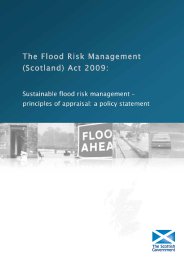 Flood Risk Management (Scotland) Act 2009: Sustainable flood risk management - principles of appraisal: a policy statement