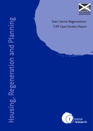 Town centre regeneration - TCRF case studies report