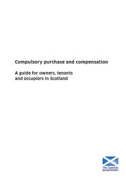 Compulsory purchase and compensation - a guide for owners, tenants and occupiers in Scotland