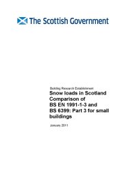 Snow loads in Scotland - Comparison of BS EN 1991-1-3 and BS 6399: Part 3 for small buildings