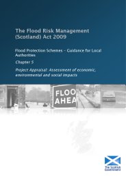 Flood Risk Management (Scotland) Act 2009. Flood protection schemes - guidance for local authorities. Chapter 5 - project appraisal: assessment of economic, environmental and social impacts