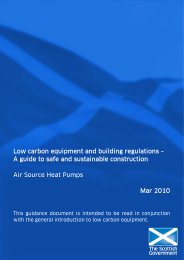Low carbon equipment and building regulations - a guide to safe and sustainable construction. Air source heat pumps