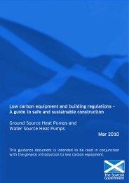 Low carbon equipment and building regulations - a guide to safe and sustainable construction. Ground source heat pumps and water source heat pumps