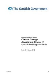 Climate change adaptation: review of specific building standards