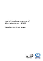 Spatial planning assessment of climate emissions - SPACE: development stage report