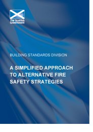 Simplified approach to alternative fire safety strategies