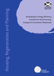 Developing an energy efficiency standard for social housing: analysis of consultation responses