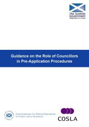 Guidance on the role of councillors in pre-application procedures