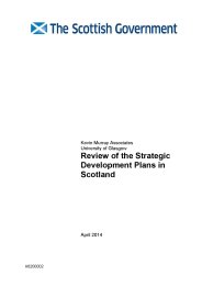 Review of the strategic development plans in Scotland