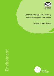 Land use strategy (LUS) delivery evaluation project - final report. Volume 1: main report