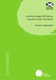 Land use strategy (LUS) delivery evaluation project - final report. Volume 2: appendices