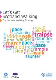 Let's get Scotland walking - the national walking strategy
