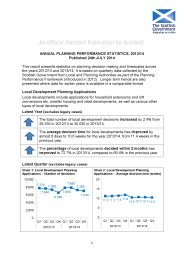 Annual planning performance statistics, 2013/14