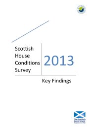 Scottish house conditions survey - key findings 2013