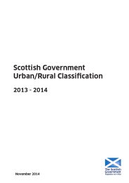 Scottish Government urban/rural classification 2013-2014