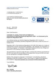 Changes to legislation for October 2014: Amendments to Building (Scotland) regulations 2004 - as introduced by the Explosives Regulations 2014