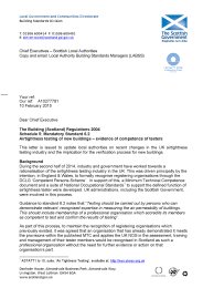 Building (Scotland) Regulations 2004 - Schedule 5: Mandatory standard 6.2 airtightness testing of new buildings - evidence of competence of testers