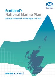 Scotland's national marine plan - a single framework for managing our seas